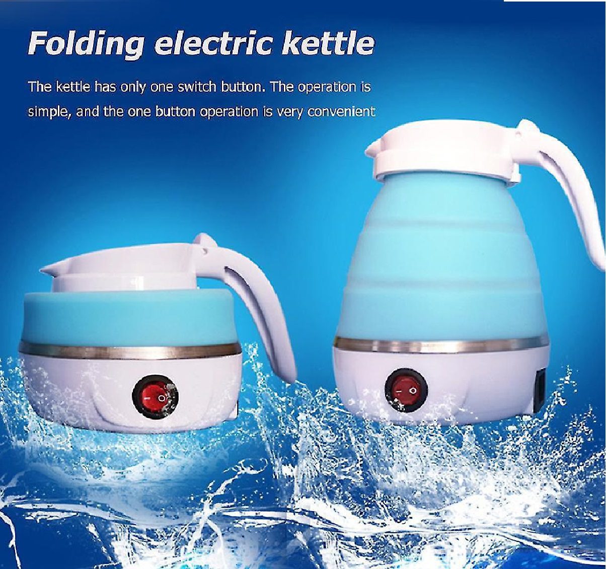 Portable & Foldable Silicon Electric Kettle - Fast & Compact Kettle
