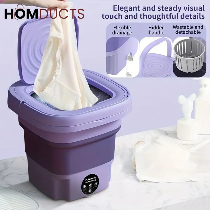 2 in 1 Folding Washing+Dryer Machine